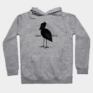 Cool Black Shoebill Hoodie